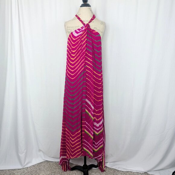 Ralph Lauren Shibori Pink Dress 10 Medium Pink Handkerchief NWT - Picture 12 of 12
